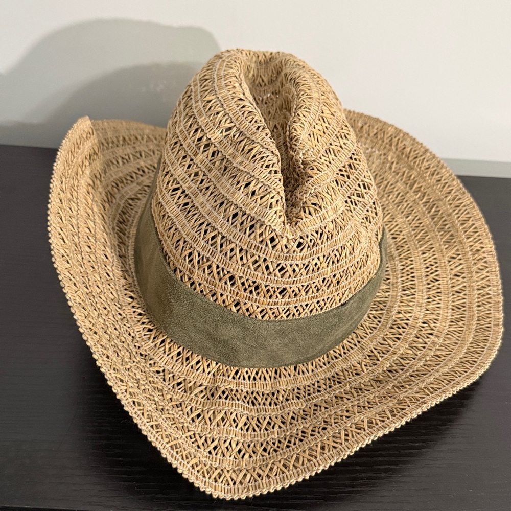 San Diego Hat Company Straw Fedora Hat Women’s One Size Wide Brim Casual Classic